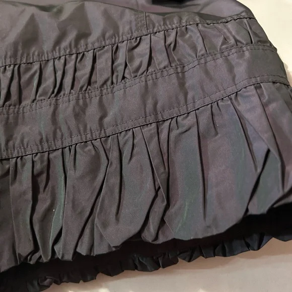 Burberry Purple Trench Coat with Pleated Hem